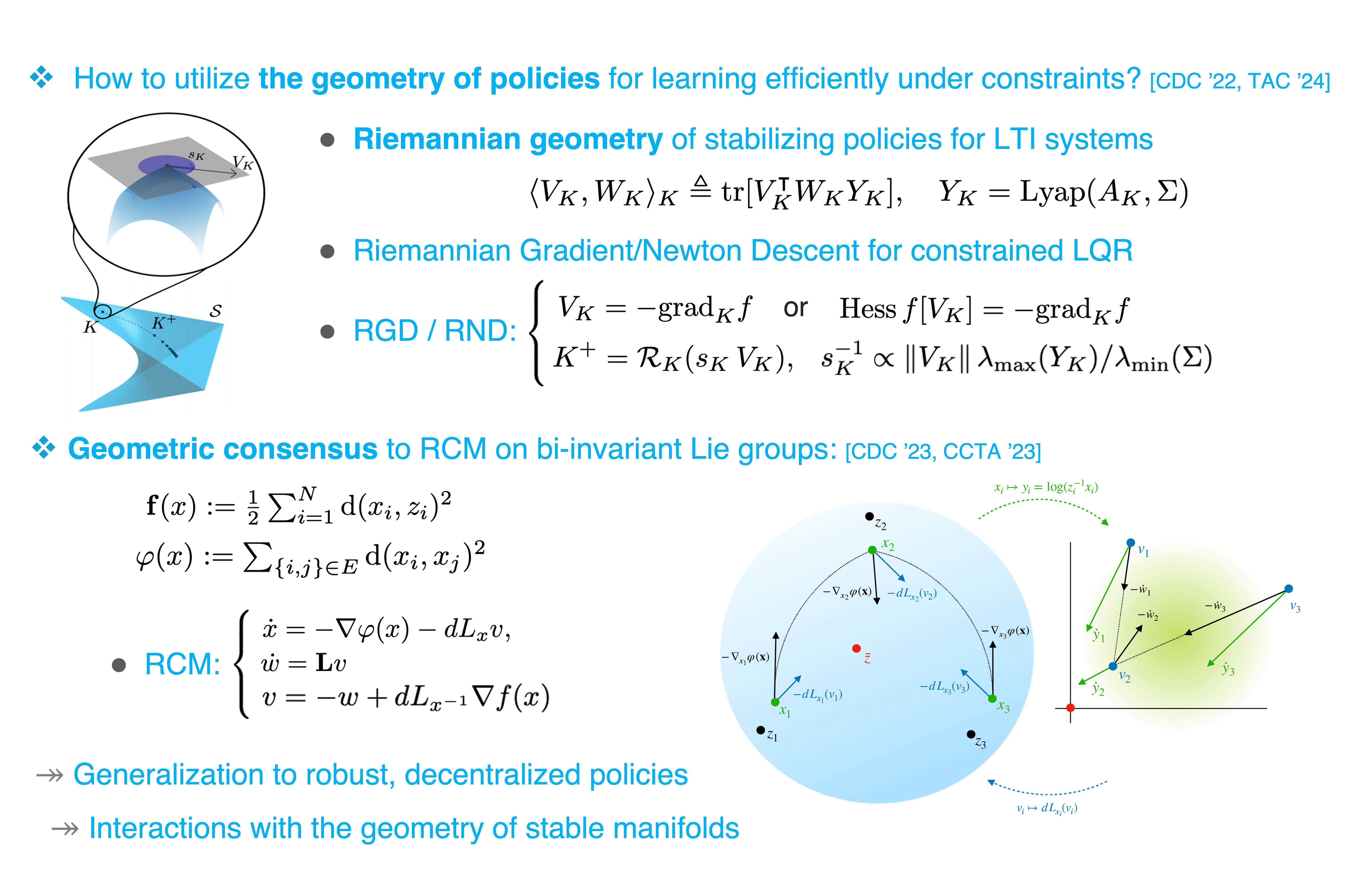 Geoemtry and Policies